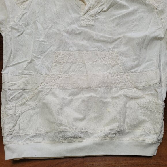 Key Largo FL Cotton Crepe Shirt Nautical Long Sleeve Lightweight Pocket Vintage - Picture 6 of 14